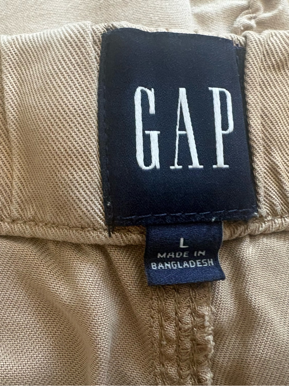GAP Beige Drawstring Utility Shorts - Picture 2 of 2